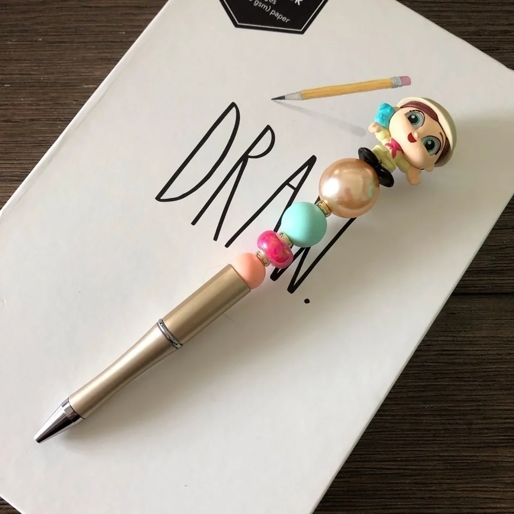Disney Doorables: UP: Ellie handmade beaded pen
